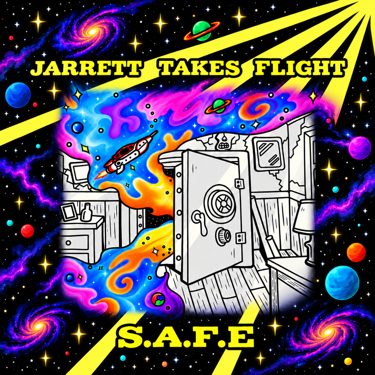 Jarrett Takes Flight album artwork under construction